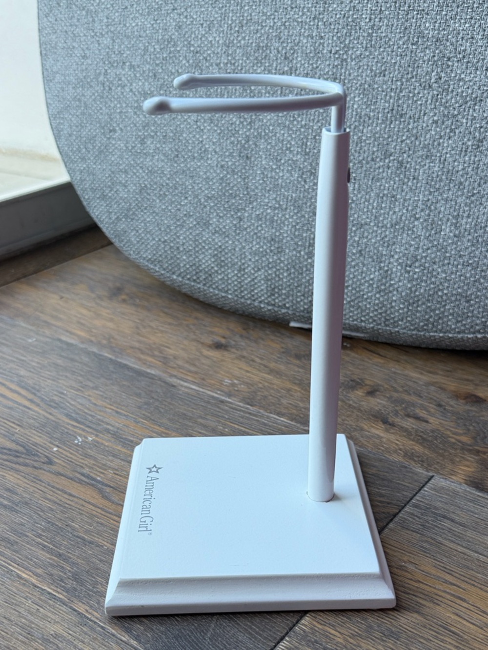 American Girl White Doll Display Stand with Adjustable Support - Picture 2 of 3